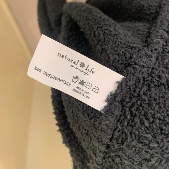 NATURAL LIFE Cozy Up Tunic Soft Fuzzy Casual Pockets Sweater Dress L - Picture 11 of 11